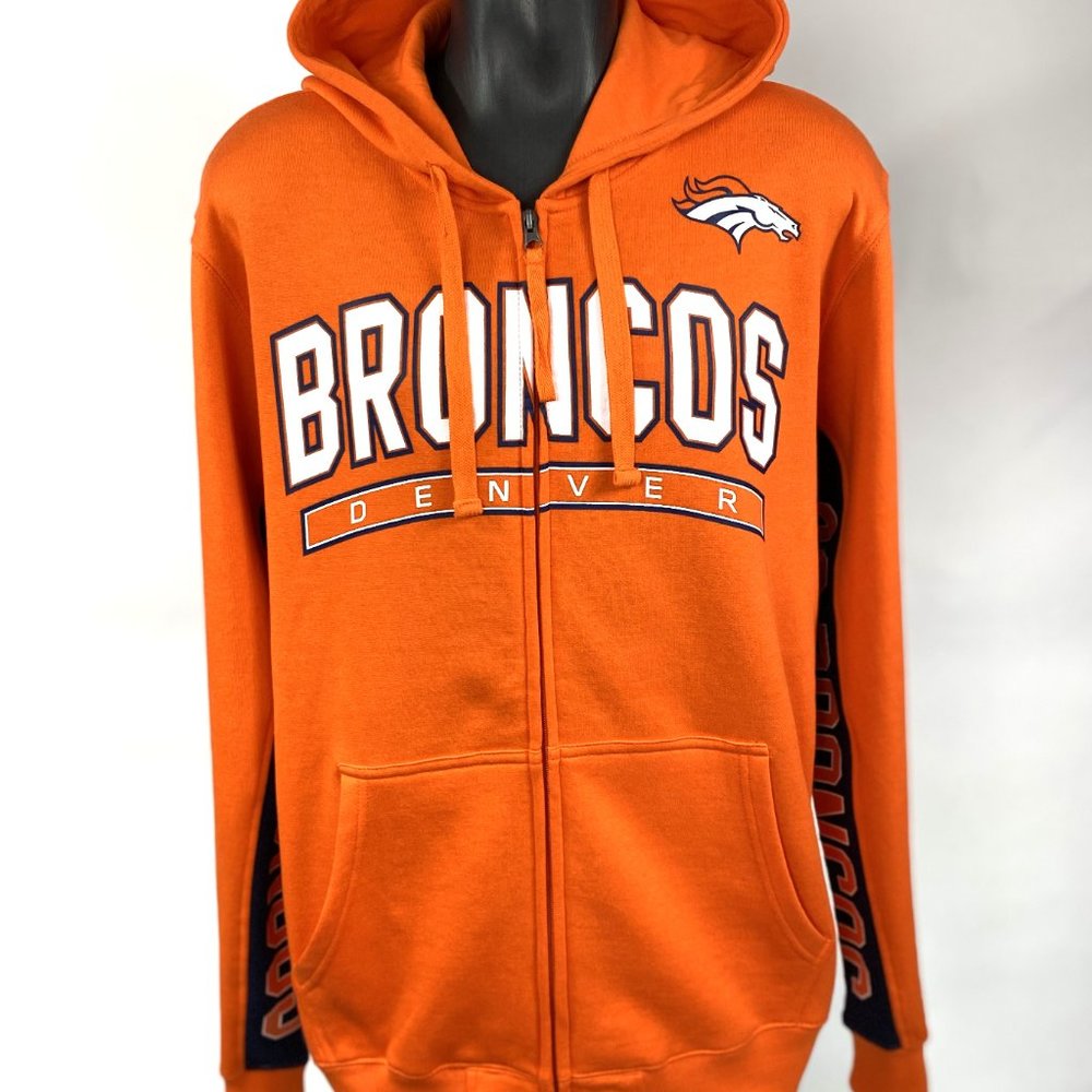 DENVER BRONCOS NFL ARMS UP Full Zip Hoody XL 2X